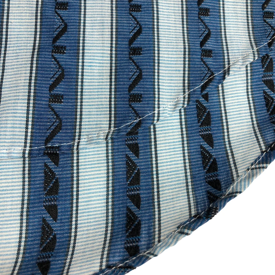 Camisa Levis Vintage Años 90 Hombres XL Azul Colores Rayas Geométrica Vaquero Occidental Foto 4 de 4