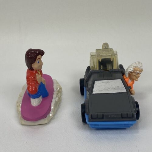  Back To The Future McDonalds Happy Meal Toys Lot of 2 1991 Delorean Hoverboard - Afbeelding 1 van 6