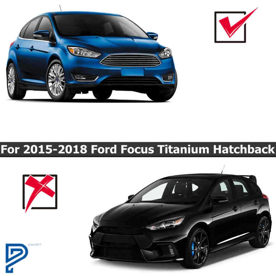 Primered Front Bumper Cover  For 2015 2016 2017 2018 Ford Focus - Image 4 of 4