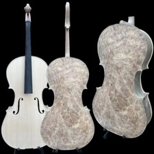 Professional song white 1724 sleeping Cello 4/4 Solid Bird's eye maple back