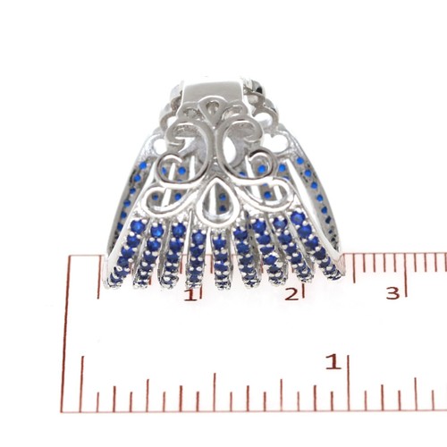 Umwerfend Cubic Zirkonia Nine Line Riesiges Hochzeit Damen Ring Variant Color - Bild 23 von 129