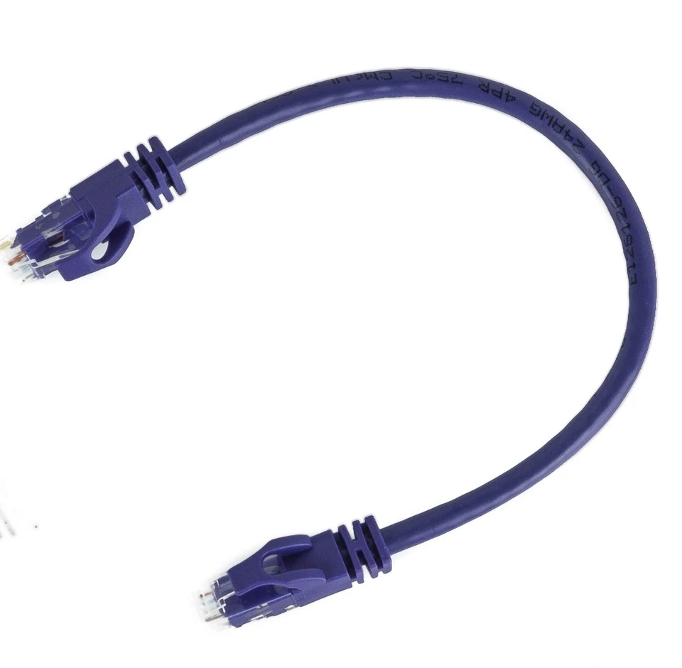 Cables To Go C2G 1FT New PURPLE Ethernet RJ45 CAT 6 Network LAN Patch Foot CAT6 - Image 3 of 3