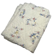 Mickey Mouse Restored Baby Quilt Has Some Discoloration And Spots See Pictures