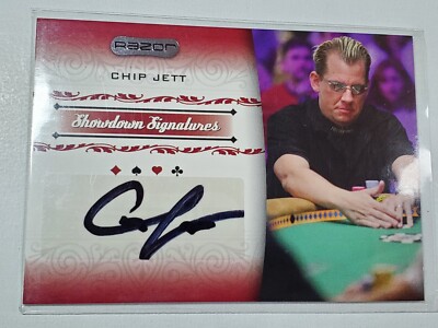 Chip Jett 2007 Razor Poker Showdown Signatures #SS-20 Autograph Auto WSOP WPT C