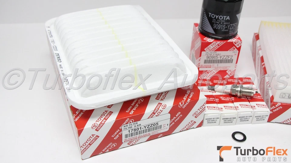 Kit de puesta a punto de servicio Toyota Yaris 2007-2017 genuino OEM 17801-YZZ05 87139-YZZ20 Foto 2 de 4