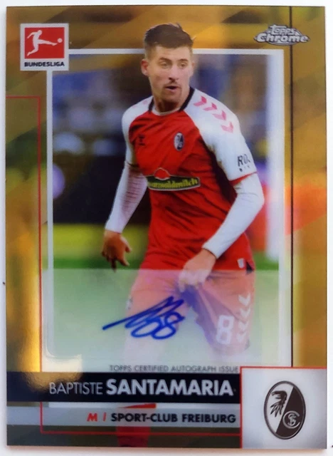 Baptiste Santamaria  Autograph TOPPS CHROME - FC Freiburg