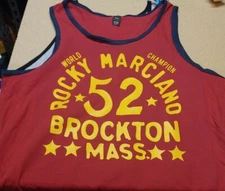 NEW rocky marciano boxing Brockton mass boston Massachusetts gym tshirt tank top