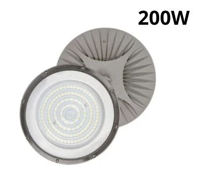 DRIWEI Faro Industriale Led 200W Disco Rotondo UFO IP65 Plafoniera Campana DR