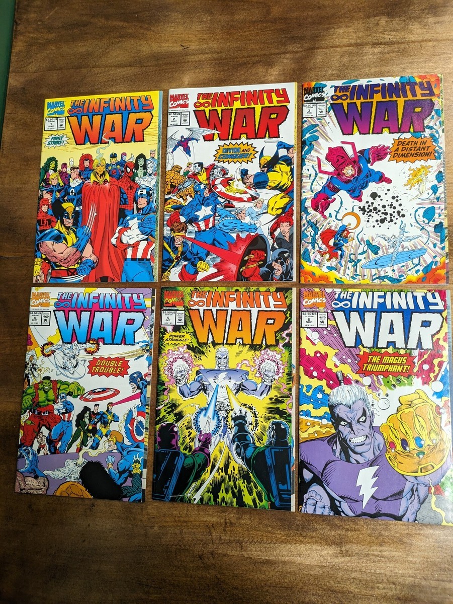 Marvel Comics Infinity War Complete Set Issues 1-6 Very Good