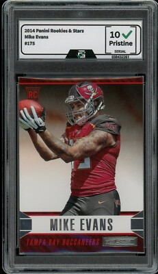 #ad #ad 2014 Panini Rookies amp; Stars #175 Mike Evans GRADED 10 Gem Mint Rookie Card RC $20.00