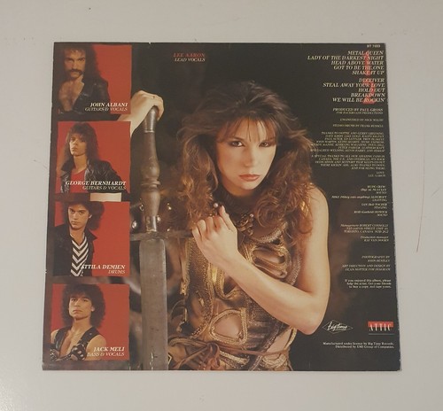 Lee Aaron - Metal Queen 12" Vinyl Album BT 7033 - Picture 2 of 7