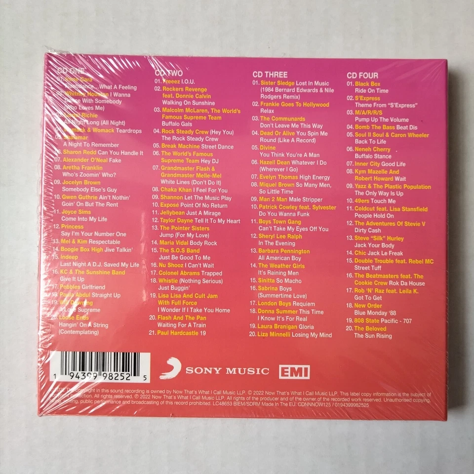 NOW That's What I Call 80s Dancefloor CD (4 Discs) New Sealed - Image 2 of 2