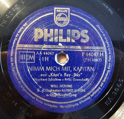 Will Höhne - Nimm mich mit, Kapitän - Kleine weiße Möwe - Philips - 10'' 78 RPM