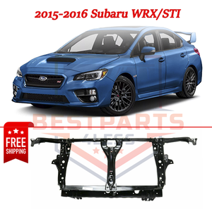New Radiator Support Assembly Black For 15 16 Subaru Wrx Sti Ebay