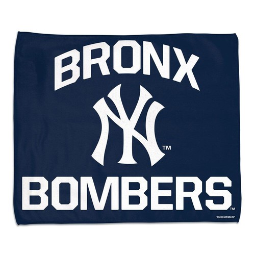 Neu MLB New York Yankees Bronx Bomber 15" x 18" Fitnessstudio Golf Heim Rallye Handtuch