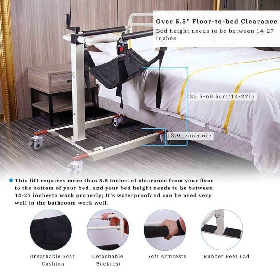 Patient lifting Wheelchair Hydraulic transfer chair   - Image 4 of 4