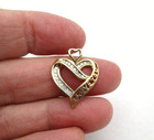 10K Yellow Gold 21 Diamond Heart "I Love You" Pendant [P64] — photo 2