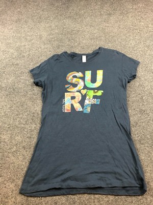 Next Level Apparel Graphic T-Shirt Blue 