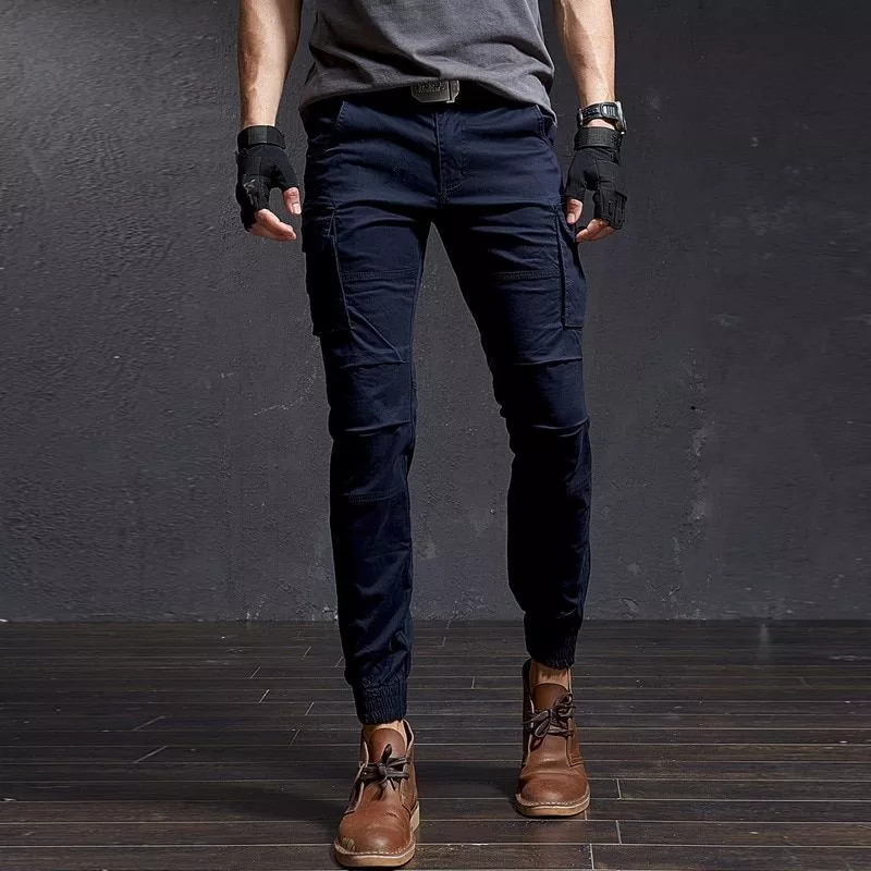 Pantalone Hombre Slim Military Camouflag Casual Tactical Cargo Streetwear Jogger