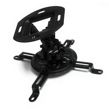 UNIVERSAL PROJECTOR MOUNT SLOPED VAULTED CEILING BRACKET TILT 360° SWIVEL BLACK