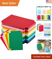 Versatile 100-Piece Card Page Dividers - Lightweight & Colorful Organizers