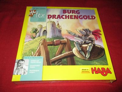 Haba 4614 Action Game Castle Drachengold New Boxed