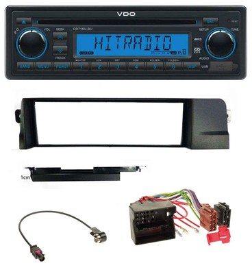 VDO AUX MP3 1DIN CD USB Car Stereo for BMW 3 Series E46 Professional Version Quadlock