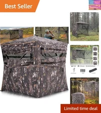 Spacious Hunting Blind with Silent Entry – Ideal for Deer and Turkey Hunting