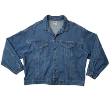 Vintage Teamsters Jacket Mens XL Denim Jean Trucker International Brotherhood