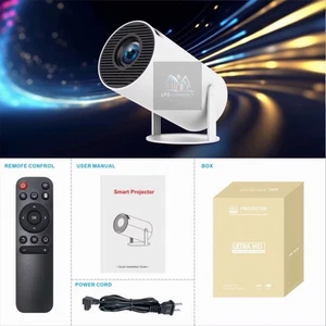 4K Mini Projecteur HY300 720P WiFi6 Bluetooth BT5.0 Cinéma Portable Home Theatres