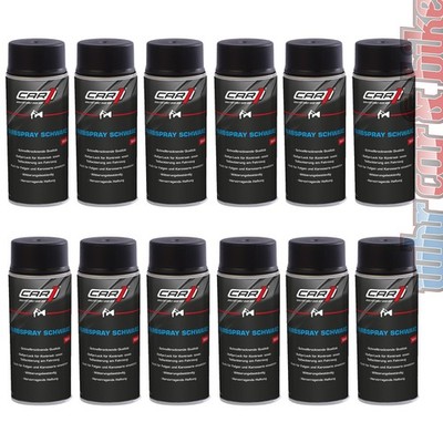 Farbspray Autolack schwarz matt 12x 400ml Spraydose Decklack Car1 by Dupli-Color