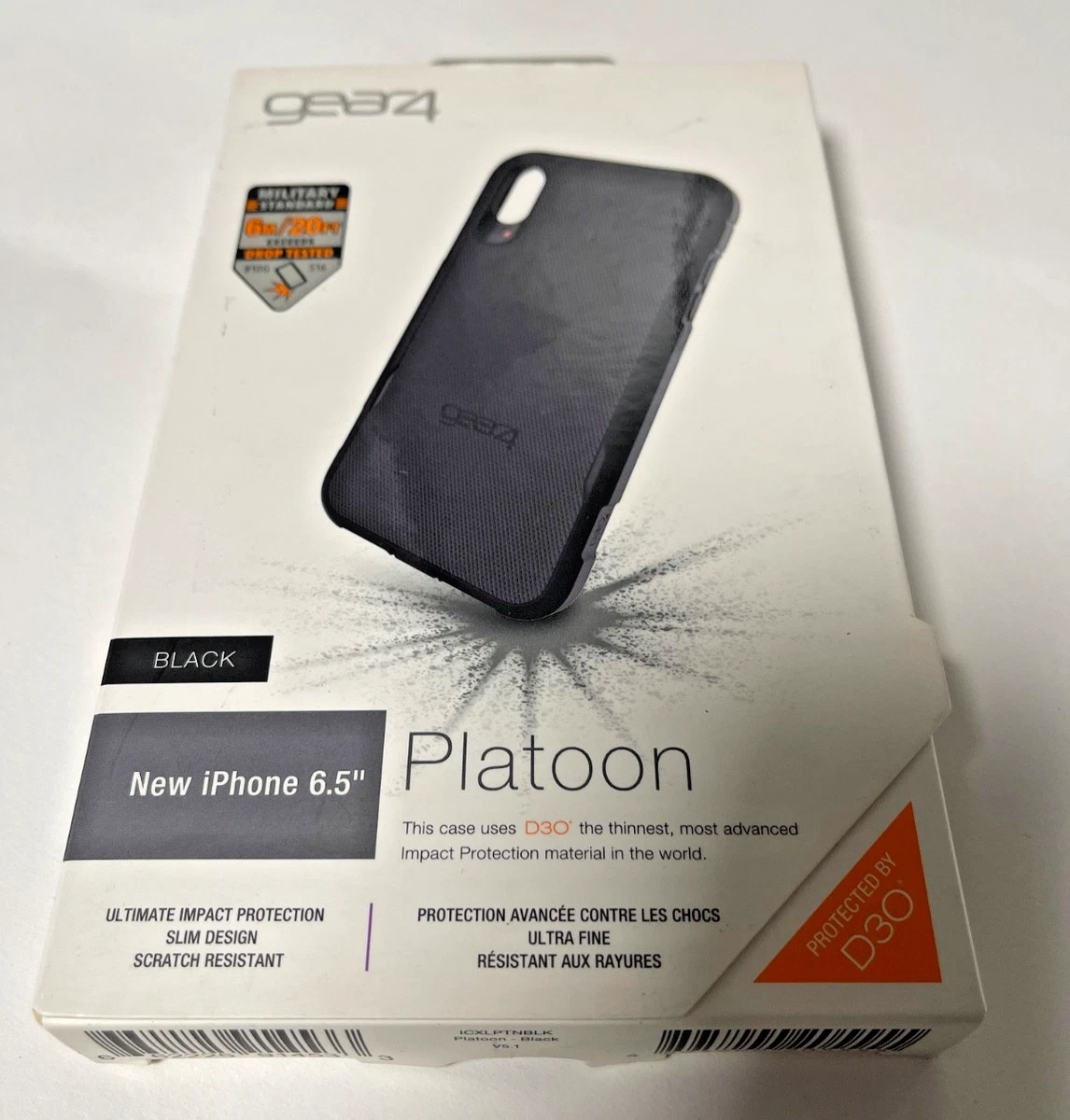 Gear4 Platoon Custodia Protettiva Per IPhone XR, Nero, Con Protezione Agli Urti D3O - 4