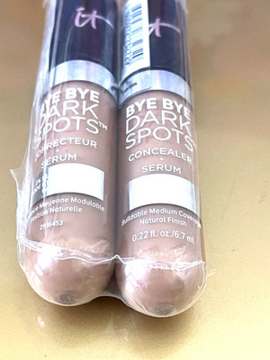 iT Cosmetics Bye Bye Dark Spots Concealer+Serum  TAN COOL .22 FL OZ/6.7 mL NEWX2