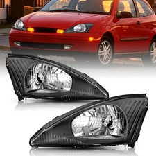 For 2000 2003 2004 Ford Focus Oe Style Leftright Black Headlight Headlamp 00-04