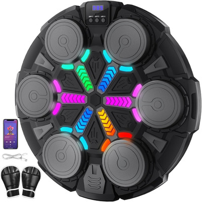 2025 Music Boxing Machine for Adults and Kids, Smart Bluetooth Boxing Training E