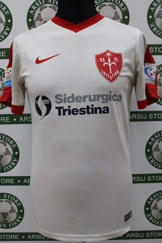 Maillot Triestina Match Worn 1993/94 - Taille XL #14 Asics - Collector Football