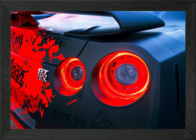 Video Game Racer Gerahmtes Wandbild Poster Leinwanddruck Bild