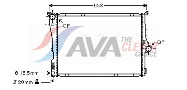 AVA Clever Choice MotorküHler WasserküHler ** Clever FIT ** BWA2291 FüR E90 BMW-image