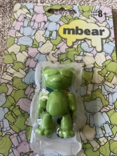 New MBEAR Teddy Bear Figure - Green - Stikfas SWEET Mascot MB001B -