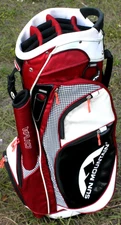 Sun Mountain Diva Cart Bag 14 Way Red / Black / White Rain Cover