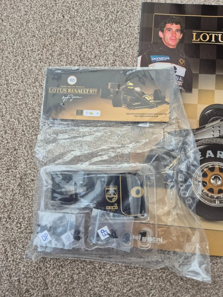1/8 DEAGOSTINI BUILD THE 1985 LOTUS RENAULT 97T AYRTON SENNA F1 CAR ISSUE #90 - Image 2 of 3