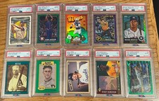 PSA GRADED SPORTS CARD LOT - LOW END PSA SLABS (10 SLAB LOT)