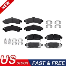 Front & Rear Ceramic Disc Brake Pads Fit For Chevy Trailblazer GMC Envoy