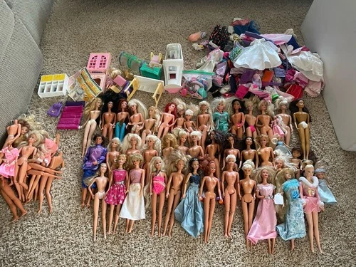 Vintage Barbie doll lot TNT Doll lot Mattel Huge Accesories Clothes Furniture