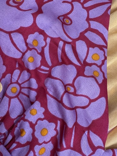 Abito smanicato vintage Kay Unger stampa floreale stile anni 60 tg 6 seta rosa - Foto 14 di 14
