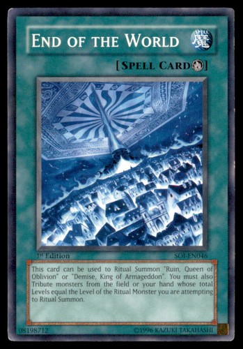 End of the World SOI-EN046 Shadow of Infinity 1st Edition Common