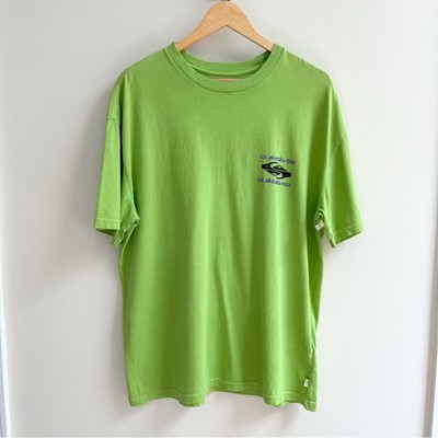 [quicksilver] power trip graphic oversized short sleeve t-shirt panama green M