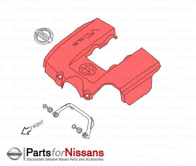 Genuíno Nissan Titan Armada NV3500 Top Manifold Plenum Motor Cover NOVO FABRICANTE DE EQUIPAMENTO ORIGINAL - Imagem 2 de 2