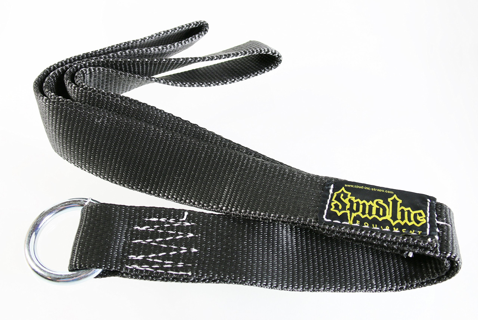 Correa abdominal Spud Inc 32" larga negra abdominales uso antebrazos mango pesado
