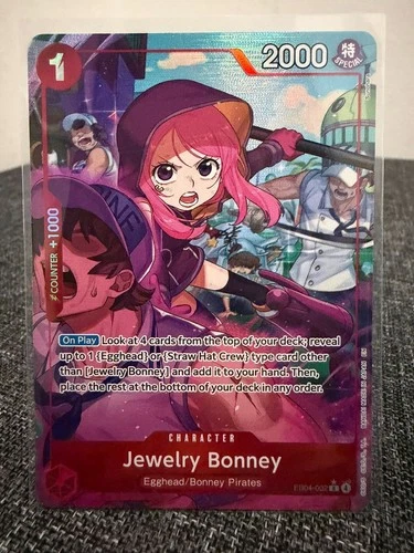 One Piece Card Game Jewelry Bonney EB04-002 Alt Art OP15 ENGLISH